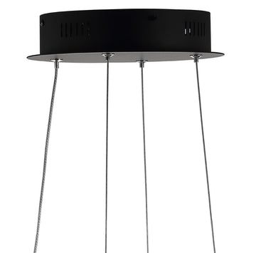 Alexia 25" Abstract Integrated LED Metal Adjustable Pendant - JONATHAN Y